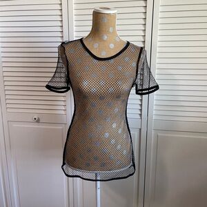 Victoria’s Secret fishnet top short sleeve shirt M/L